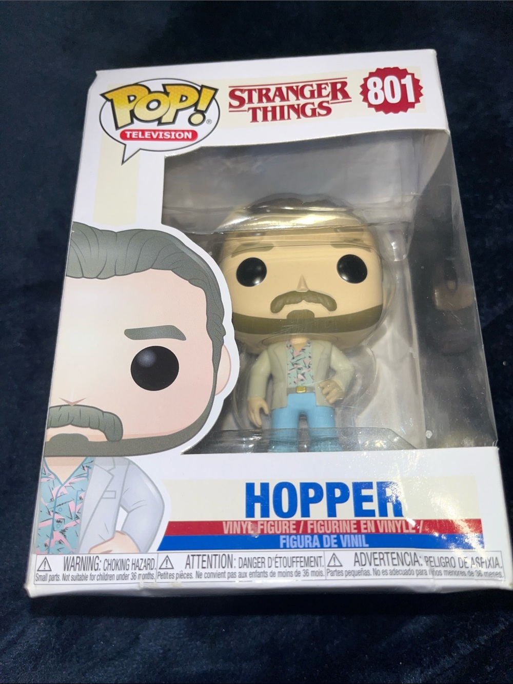 Funko Pop! Stranger Things Hopper - Blue, Cream, Tan Outfit